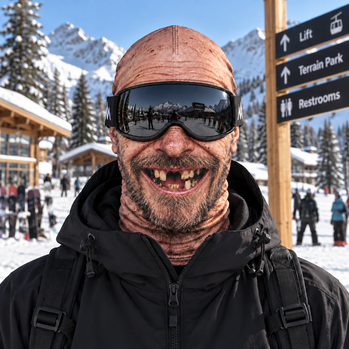 Smiley Ski Mask — Hillbilly design